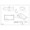 Półka wnękowa ze stali nierdzewnej 45x20x10 cm WALL-BOX ONE Inox