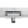 Odpływ liniowy ścienny chrom 60 cm BASIC Wall Inox