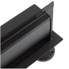 Odpływ liniowy ścienny czarny 70 cm BASIC Wall Black