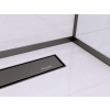 Listwa spadkowa podłogowa lewa 120 cm czarna