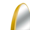 Lustro niepodświetlane okrągłe CORINA Złoty kolor 80 cm rama aluminiowa