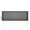 Półka wnękowa bezramkowa Gun Metal 90x30x10 cm WALL-BOX NO RIM