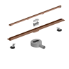Odpływ liniowy różowo złoty wąski rose gold 90 cm BASIC S&L