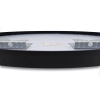 Lustro niepodświetlane okrągłe CORINA BLACK 60 cm Czarny kolor rama aluminiowa