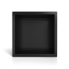 Półka pojedyncza czarna 30x30x7 cm WALL-BOX ONE Black