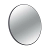 Lustro niepodświetlane okrągłe CORINA 100 cm Czarny kolor rama aluminiowa