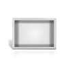 Półka wnękowa ze stali nierdzewnej 30x20x10 cm WALL-BOX ONE Inox