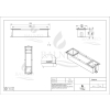 Magazynek z podajnikiem papieru czarny WALL-BOX PAPER 2 Black