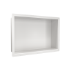 Półka wnękowa ze stali nierdzewnej biała 30x20x10 cm WALL-BOX ONE White