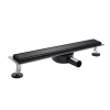 Odpływ liniowy z obrotowym syfonem czarny 80 cm BASIC 360 Drain Black