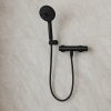 Wąż prysznicowy czarny 150 cm metalowy mosiężny