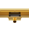 LINIOWY ODPŁYW ŚCIENNY GOLD 60 CM Z SYFONEM ZŁOTY