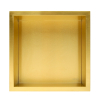 Półka pojedyncza wnękowa do łazienki złota 30x30x10 cm Wall-box GOLD