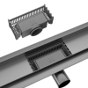 Duplex Next 2w1 Odpływ liniowy 90 cm dwustronny Ciemnoszary