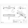 Odpływ liniowy 90 cm dwustronny lustrzane złoto Duplex Next 2w1