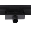 Odpływ liniowy ścienny czarny 90 cm BASIC Wall Black