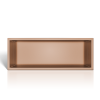 Półka wnękowa ze stali nierdzewnej miedziana 60x20x10 cm WALL-BOX ONE Copper