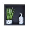 Półka pojedyncza czarna 30x30x7 cm WALL-BOX ONE Black