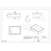 Półka wnękowa ze stali nierdzewnej biała 30x20x10 cm WALL-BOX ONE White