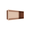 Półka wnękowa ze stali nierdzewnej miedziana 45x20x10 cm WALL-BOX Copper Gold
