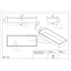 Półka wnękowa ze stali nierdzewnej 60x20x10 cm WALL-BOX ONE Inox
