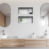 Półka wnękowa ze stali nierdzewnej 45x20x10 cm WALL-BOX ONE Inox