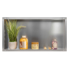 Półka pod prysznic wnękowa bezramkowa INOX 60x30x10 cm