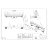 Odpływ liniowy ścienny 70 cm dwustronny chrom W-Drain NEXT 2w1