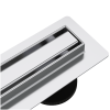 Odpływ liniowy wąski slim podłogowy Inox 70 cm BASIC S&L