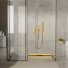 LINIOWY ODPŁYW ŚCIENNY GOLD 60 CM Z SYFONEM ZŁOTY