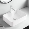 Umywalka nablatowa ceramiczna biała KAIA