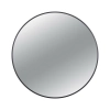 Lustro niepodświetlane okrągłe CORINA Czarny kolor 70 cm rama aluminiowa