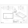 Półka pojedyncza czarna 60x30x10 cm WALL-BOX ONE Black