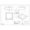 Półka prysznicowa pojedyncza biała 30x30x10 cm WALL-BOX ONE White