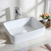 Korek umywalkowy mosiężny Klik Klak model A bez przelewu - Biały Ceramiczny