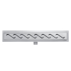 Odpływ liniowy z panelem dekoracyjnym S 70 cm BASIC Decor Inox