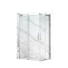 Kabina prysznicowa rozsuwana Rio - CHROM 80x90 cm
