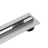 Odpływ liniowy wąski 70 cm chrom lustrzany Slim&Low ProLine Mirror Silver