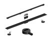 Odpływ liniowy wąski podłogowy czarny 60 cm BASIC S&L