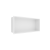 Półka wnękowa ze stali nierdzewnej biała 45x20x10 cm WALL-BOX ONE White