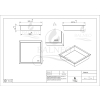Półka wnękowa INOX 30x30x7 cm WALL-BOX ONE