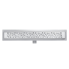 Maskownica dekoracyjna do odpływu liniowego Bubbles 70 cm BASIC Decor Inox