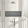 Półka wnękowa bezramkowa Gun Metal 90x30x10 cm WALL-BOX NO RIM