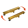 Odpływ liniowy łazienkowy złoty 70 cm BASIC Drain Gold
