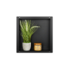 Półka wnękowa bezramkowa czarna 30x30x7 cm WALL-BOX No Rim Black
