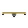 Odpływ liniowy wąski 80 cm złoty lustrzany Slim&Low ProLine Mirror Gold