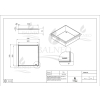 Półka wnękowa łazienkowa bezramkowa INOX 30x30x7 cm WALL-BOX NO RIM