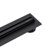 Odpływ liniowy wąski 60 cm czarny Slim&Low ProLine Black