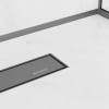 Listwa spadkowa do szkła prawa 120 cm Ciemnoszara