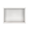 Półka wnękowa ze stali nierdzewnej biała 30x20x10 cm WALL-BOX ONE White